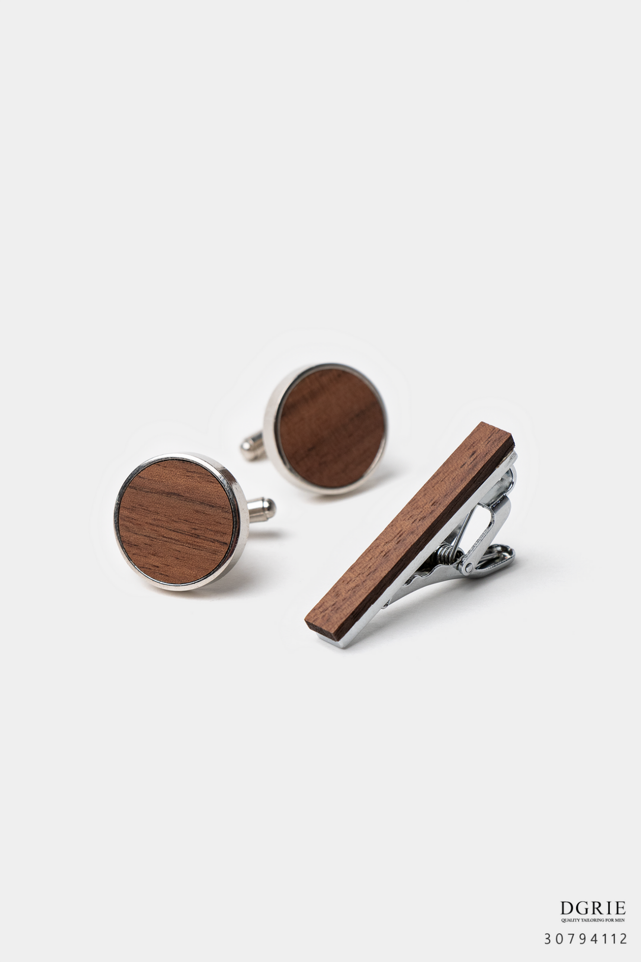 dgrie wooden cufflink amp tie clip box set dgrie 2