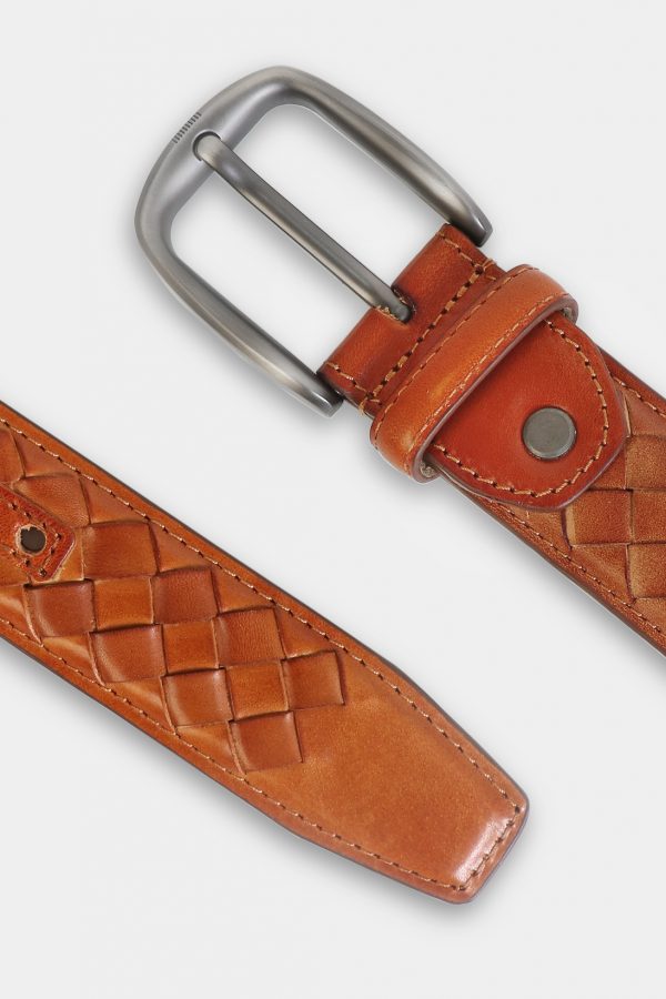 top stitched feather edge silverorbrbelt dgrie