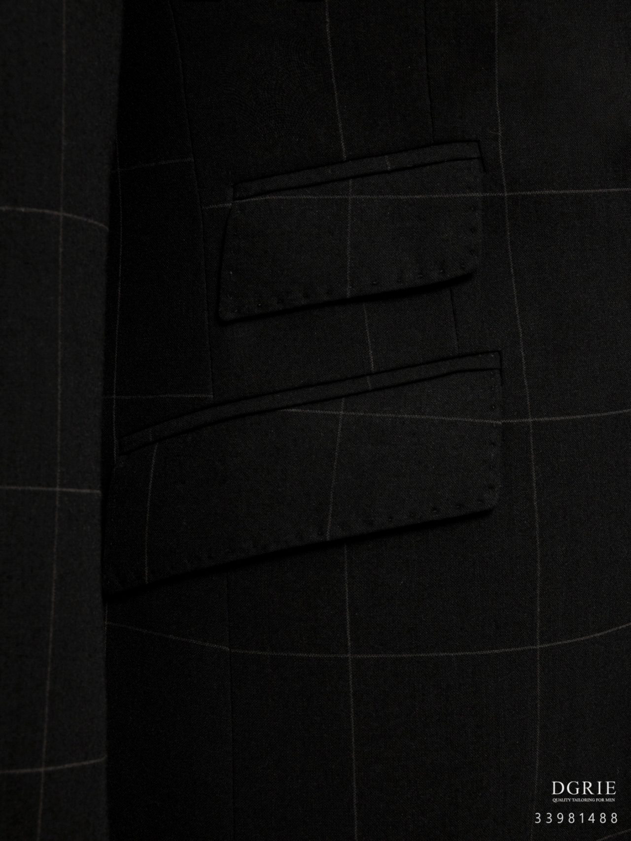 dgrie classic black windowpane suit dgrie