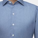 dgrie italian blue bleached denim spread collar shirts dgrie 1