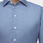 dgrie italian blue bleached denim spread collar shirts dgrie 1