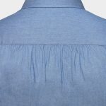 dgrie italian blue bleached denim spread collar shirts dgrie