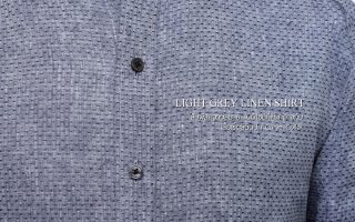 dgrie light gray curve collar linen shirt dgrie 1