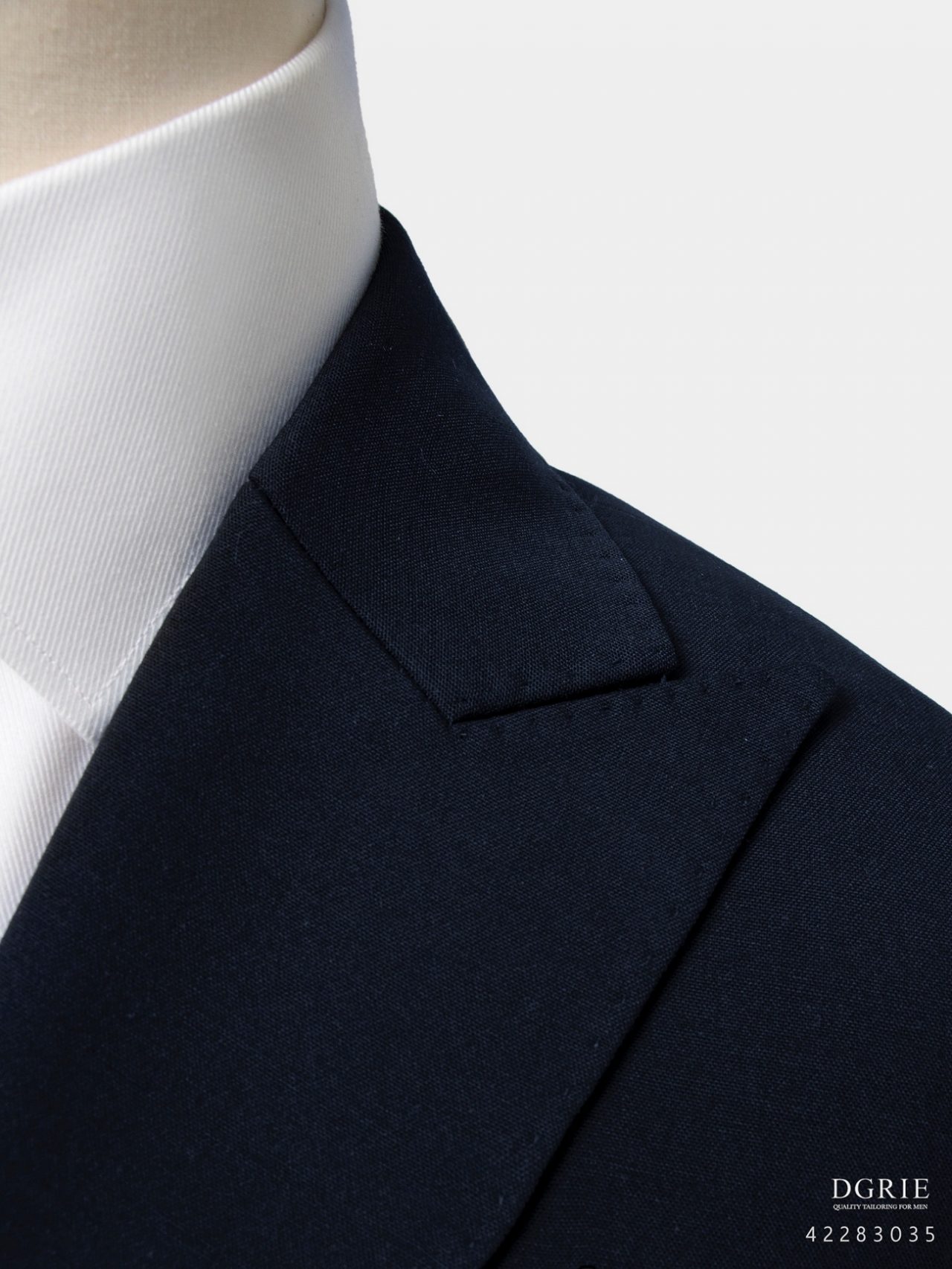 dgrie premim dark navy wool spandex suit dgrie 5