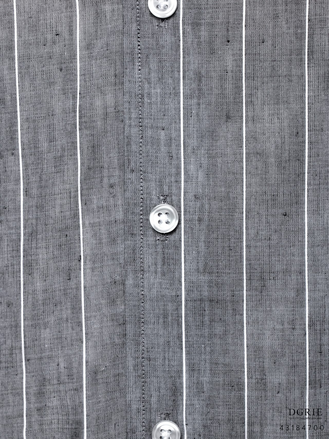 gray wt stripe cotton linen shirt dgrie 4