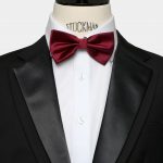 burgundy silk bowtie dgrie 1