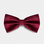 burgundy silk bowtie dgrie