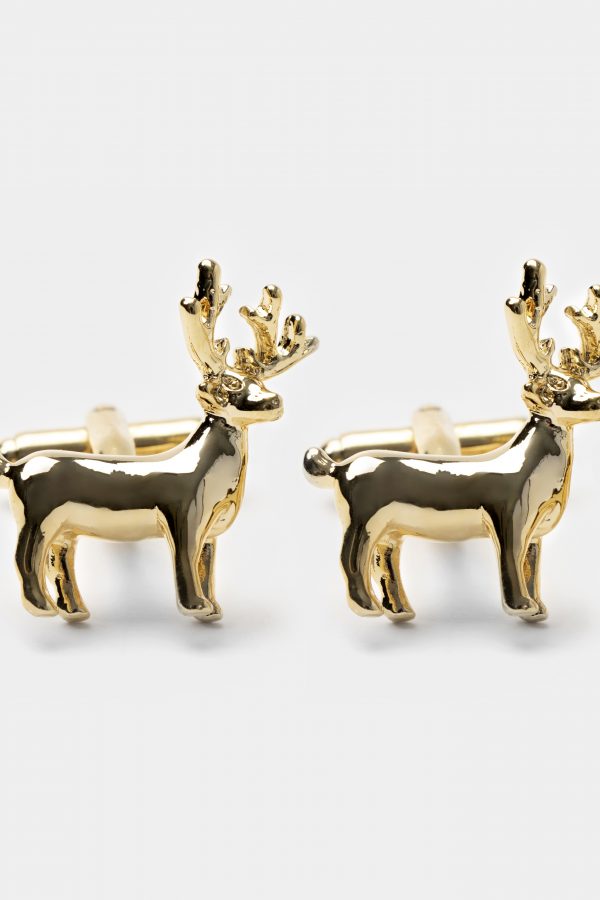 gold deer cufflink dgrie 1