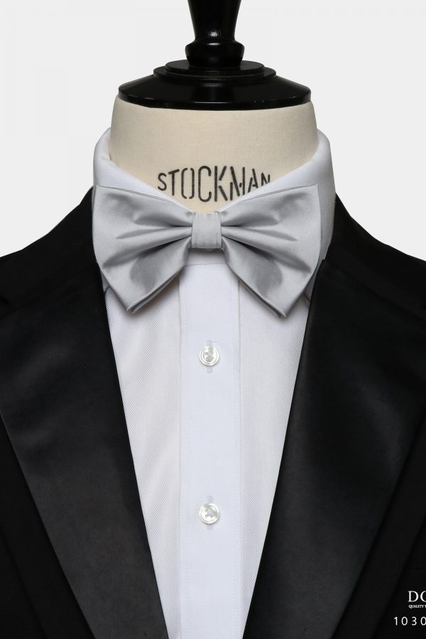 grey silk bowtie dgrie 1