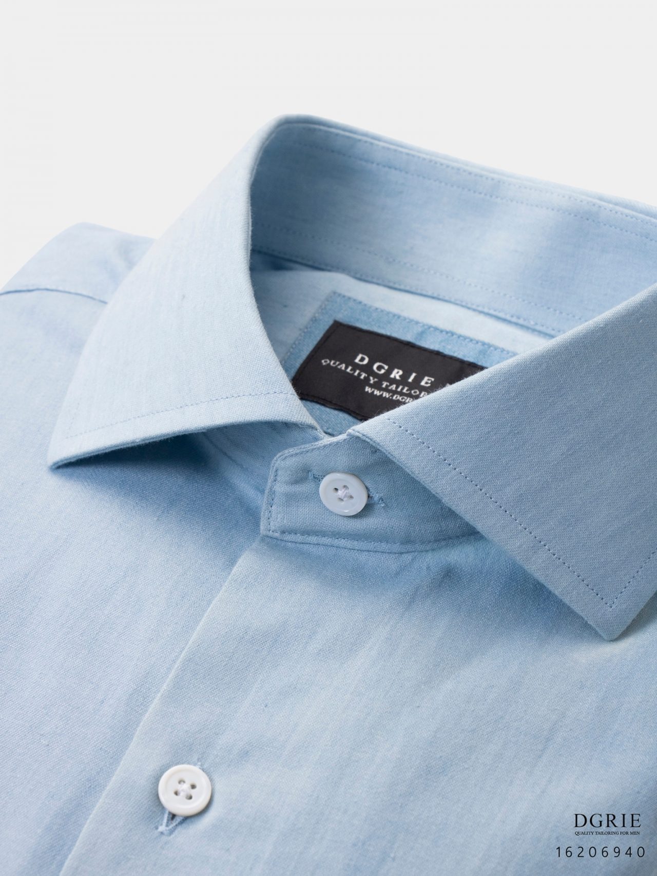 italian light blue bleached denim shirt dgrie 1