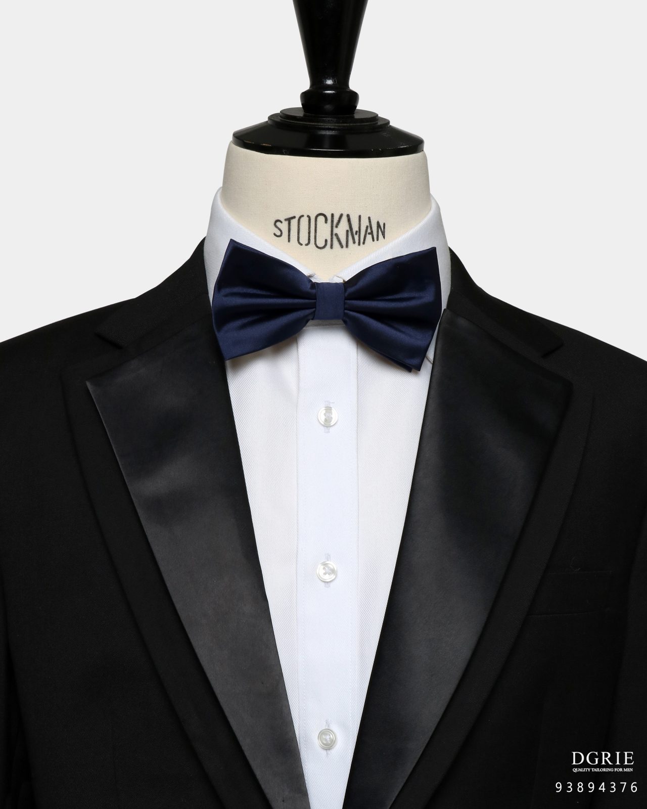 navy silk bowtie dgrie 1