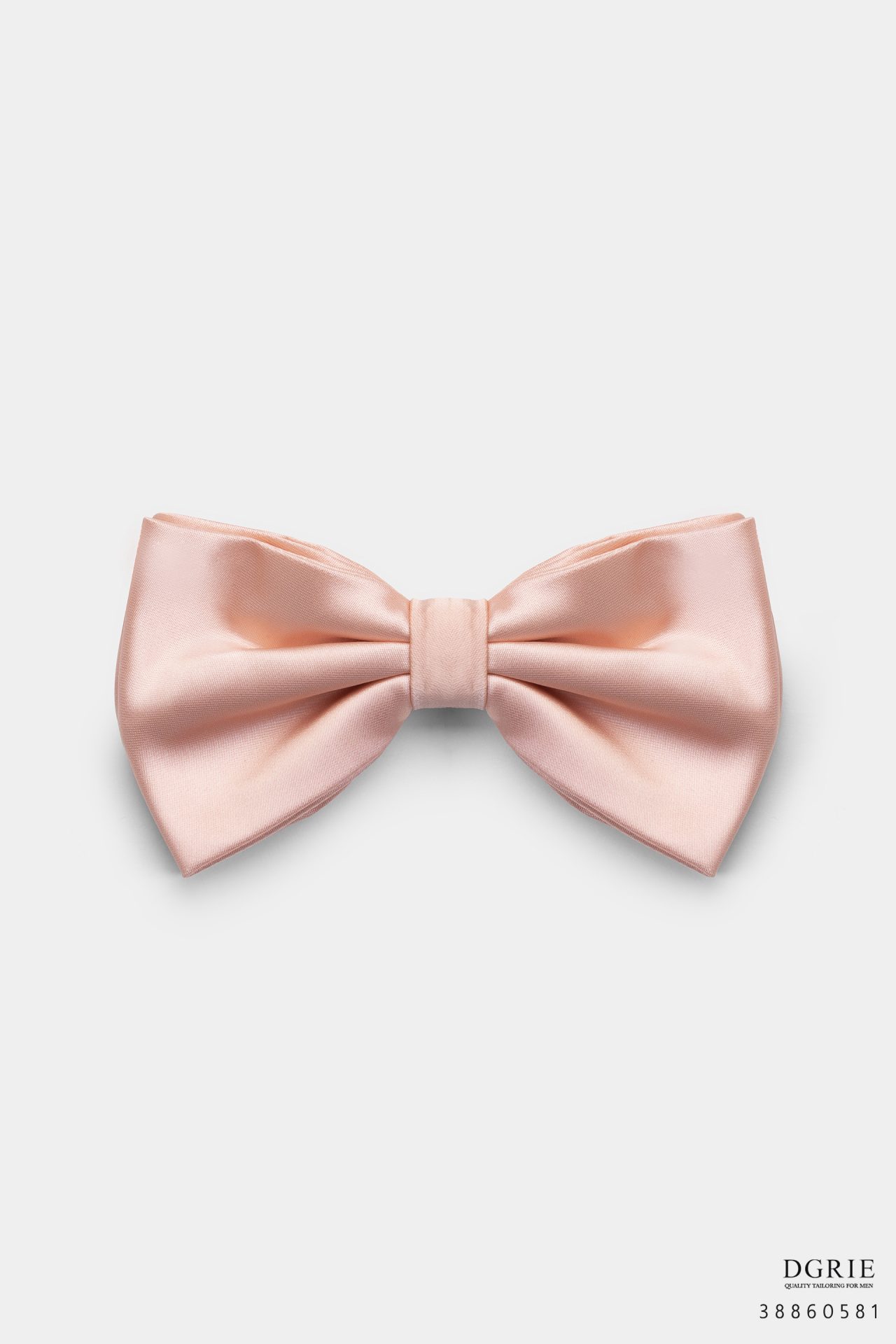 salmon silk bowtie dgrie 2