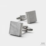 square sliver polished pattern cufflink dgrie 2