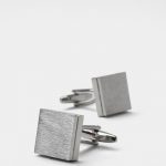 square sliver polished pattern cufflink dgrie 3