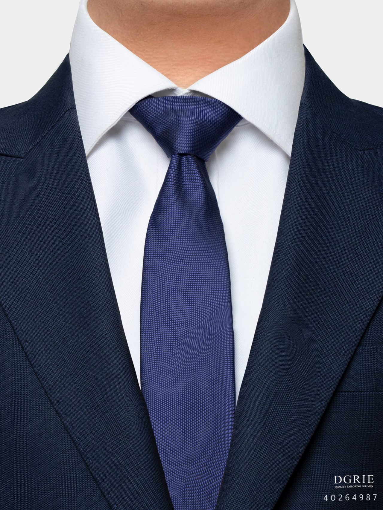 blue square texture 3 inch necktie dgrie 1