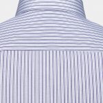 cotton double stripes purpleampwhite pw curve collar shirt dgrie