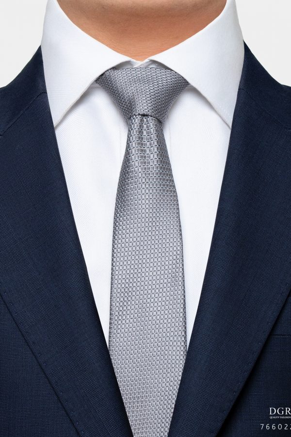 mini black square on dark gray 3 inch necktie dgrie 1