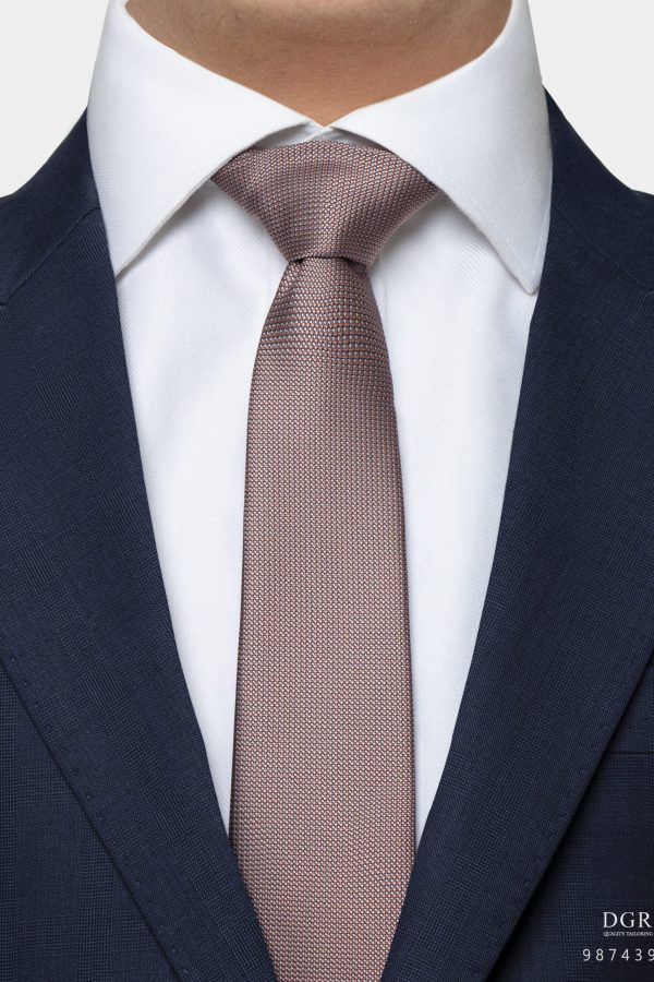 pinkampgray nailshead two tone 3inch necktie dgrie 2