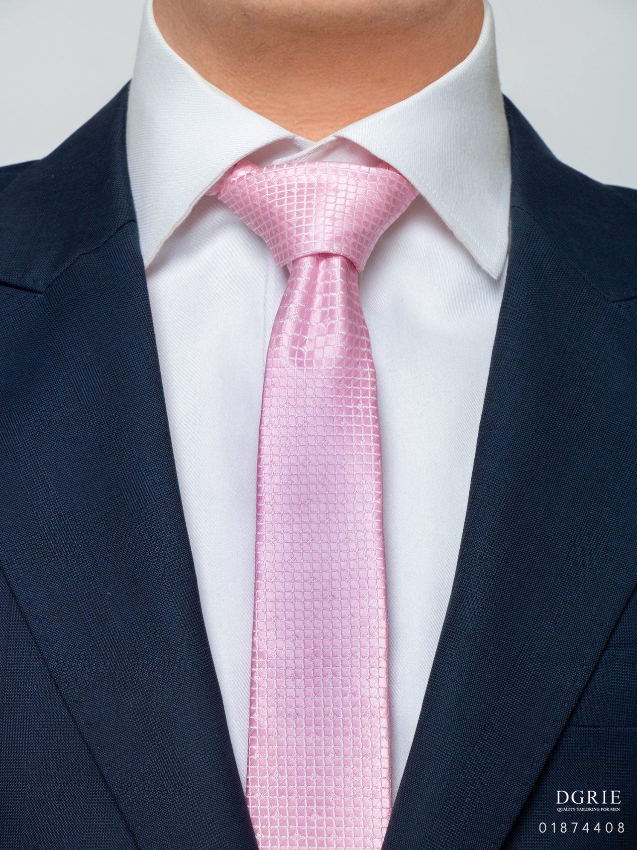 pinkamplight pink square 3 inch necktie dgrie 1