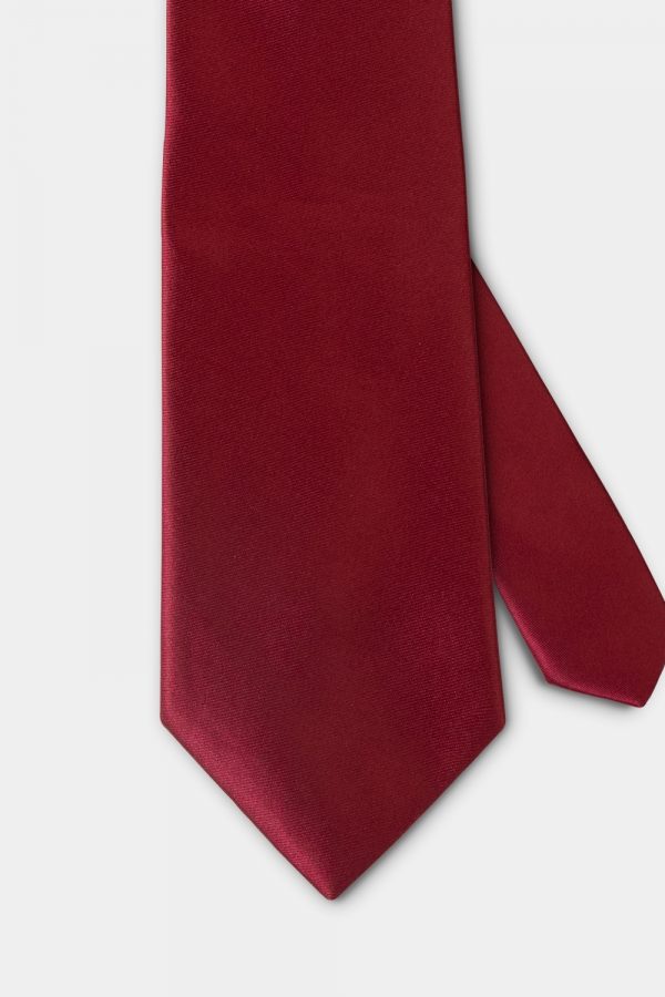 red burgundy satin 2 5 inch necktie dgrie