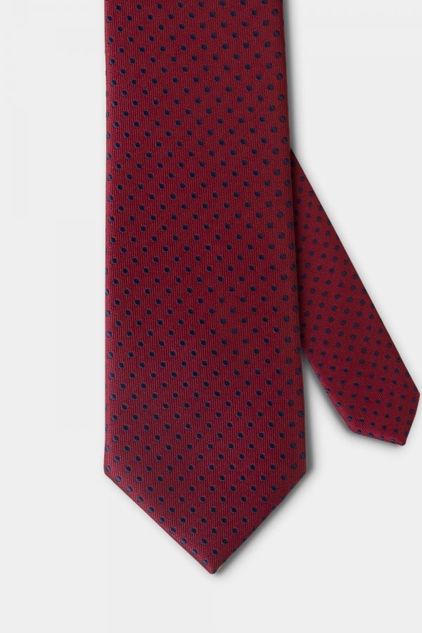 red dot navy rn 3 inch necktie dgrie