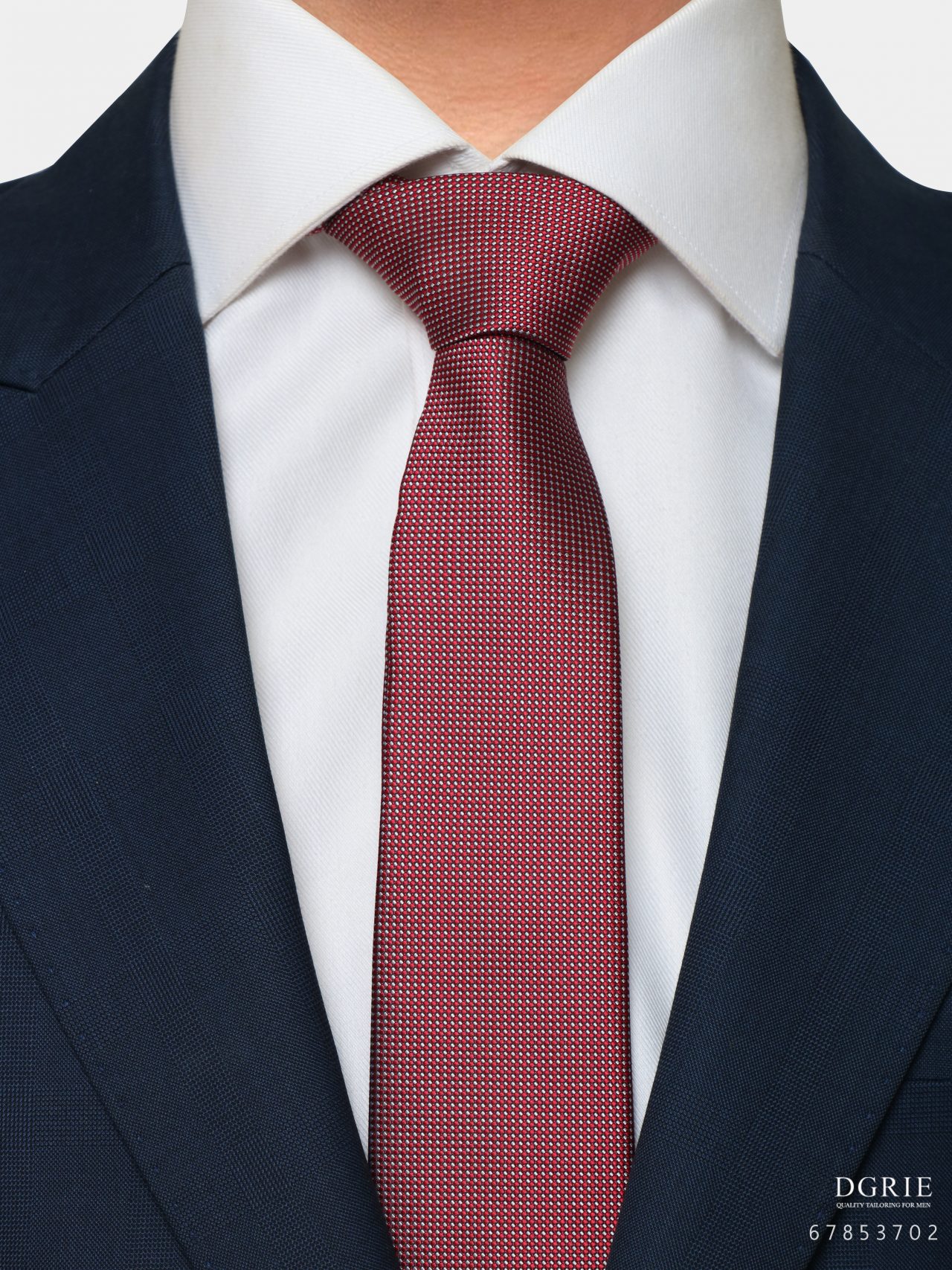 redampgray nailshead two tone 3inch necktie dgrie 2