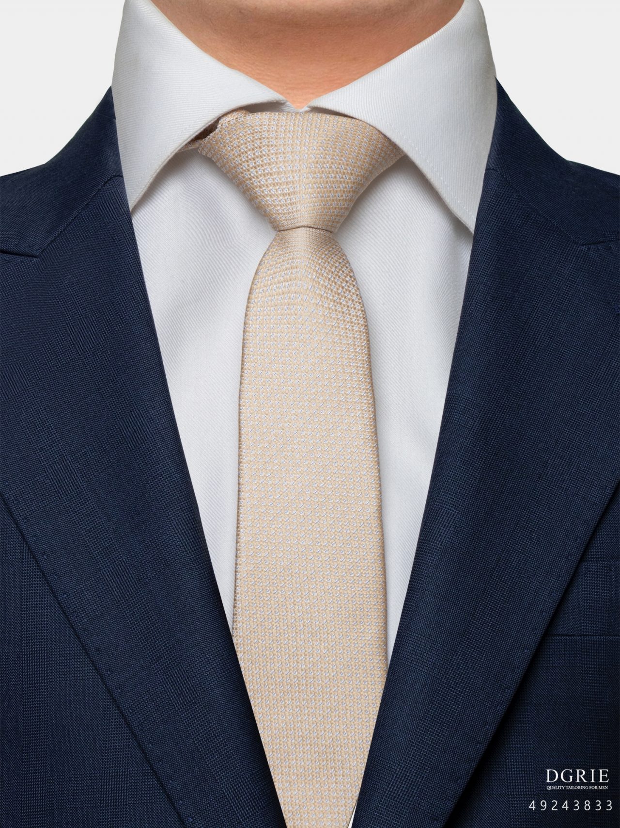 yellow dot whiteampnavy 3 inch necktie dgrie 1