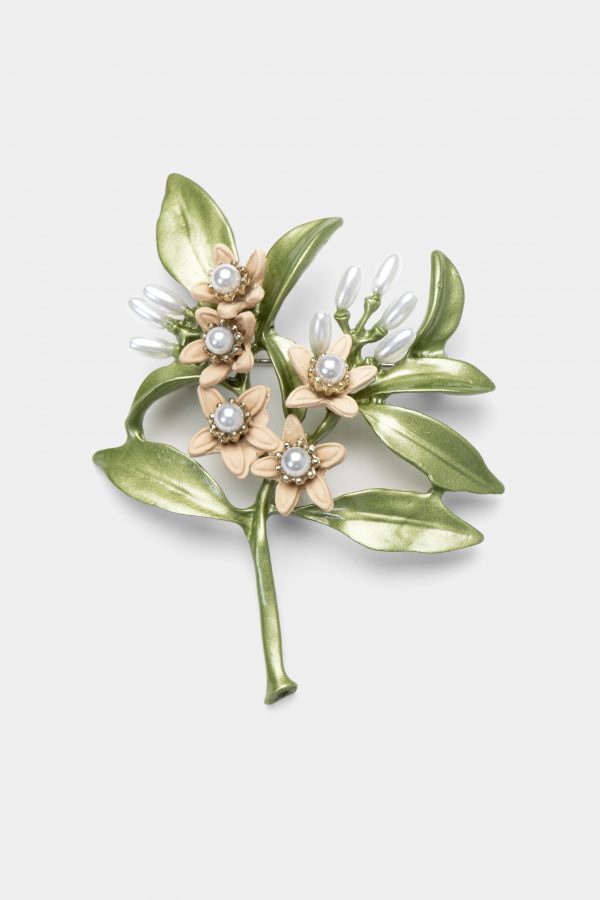 beige flower pearl brooch dgrie 1