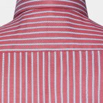 cotton stripe 1cm white pattern stitch spread collar shirt dgrie 18