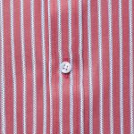 cotton stripe 1cm white pattern stitch spread collar shirt dgrie 19