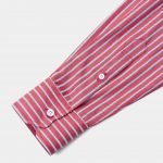 cotton stripe 1cm white pattern stitch spread collar shirt dgrie 20