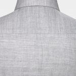 cotton texture light gray cutaway collar shirt dgrie