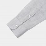 cotton texture light gray cutaway collar shirt dgrie 3