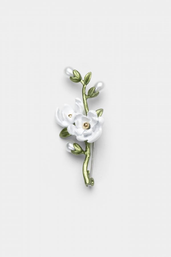 jasmine flower brooch dgrie 1