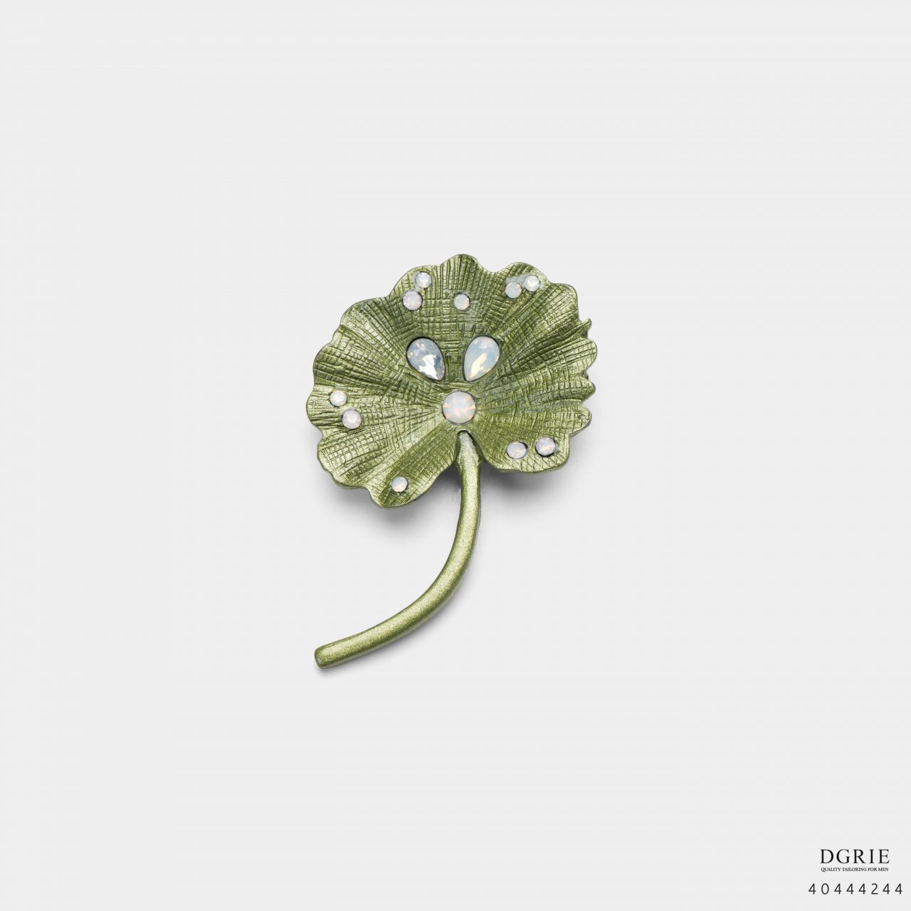 lotus leaf diamond brooch dgrie 1