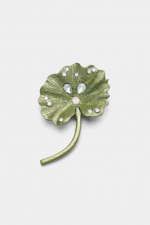 lotus leaf diamond brooch dgrie 1