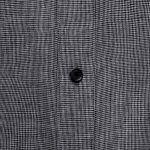 micro nailshead black cotton slim collar shirt dgrie 2