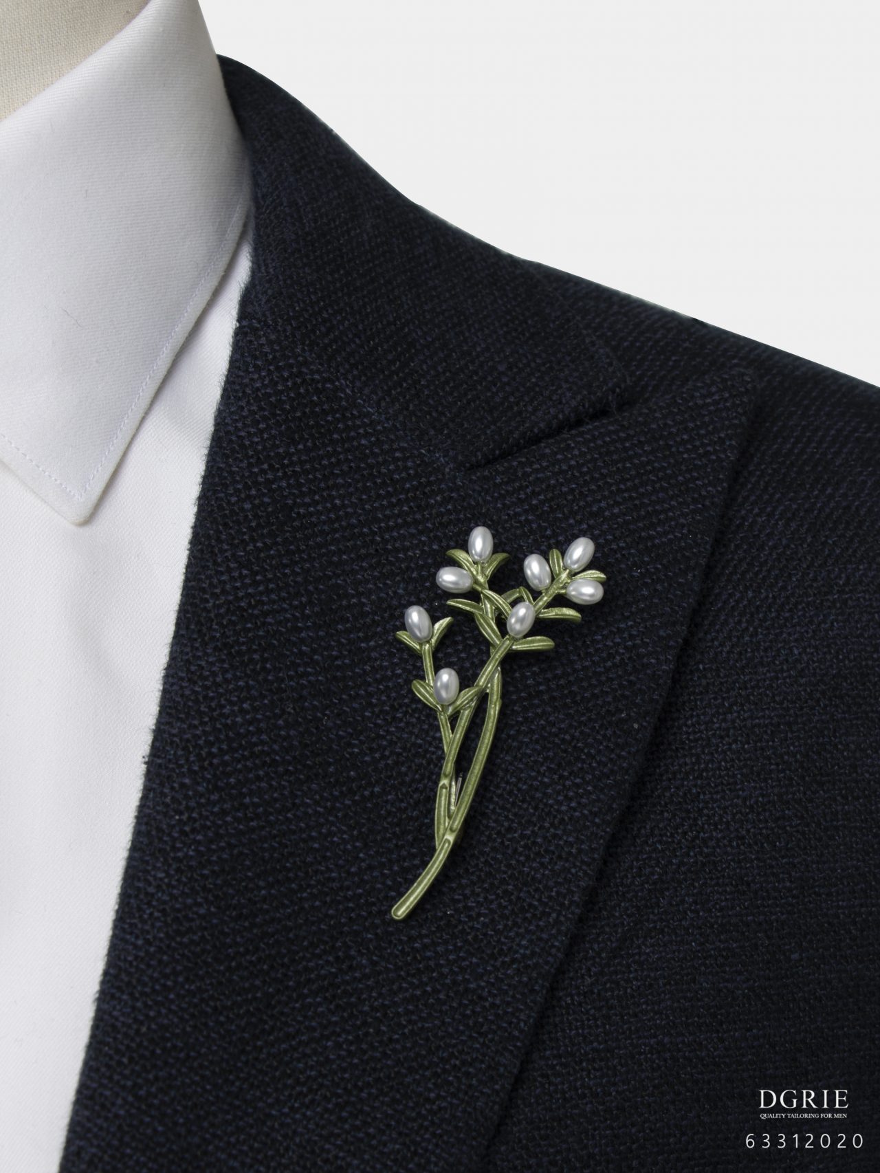 olive tree branch pearl brooch dgrie