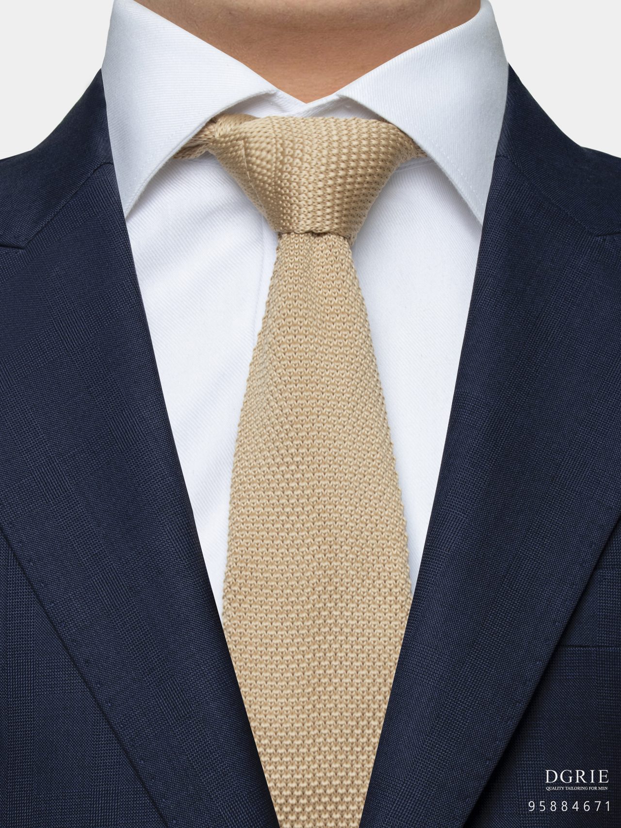 tortilla brown knit 2 34 lnch necktie dgrie