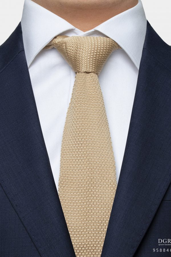 tortilla brown knit 2 34 lnch necktie dgrie