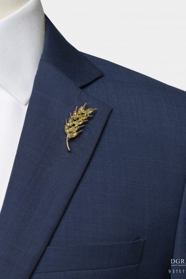 bead wheat cz citrine brooch dgrie