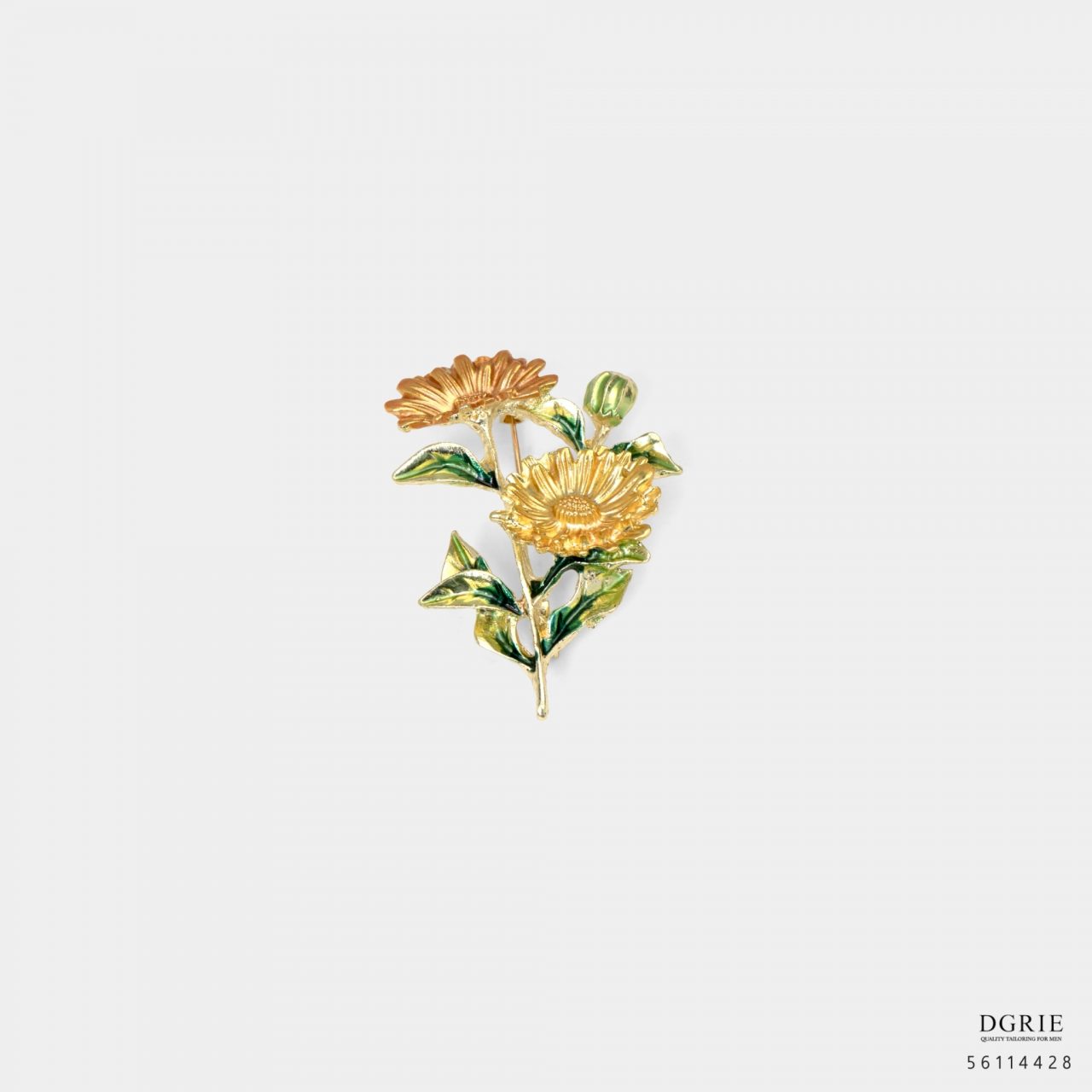 chrysanthemum golden brooch dgrie