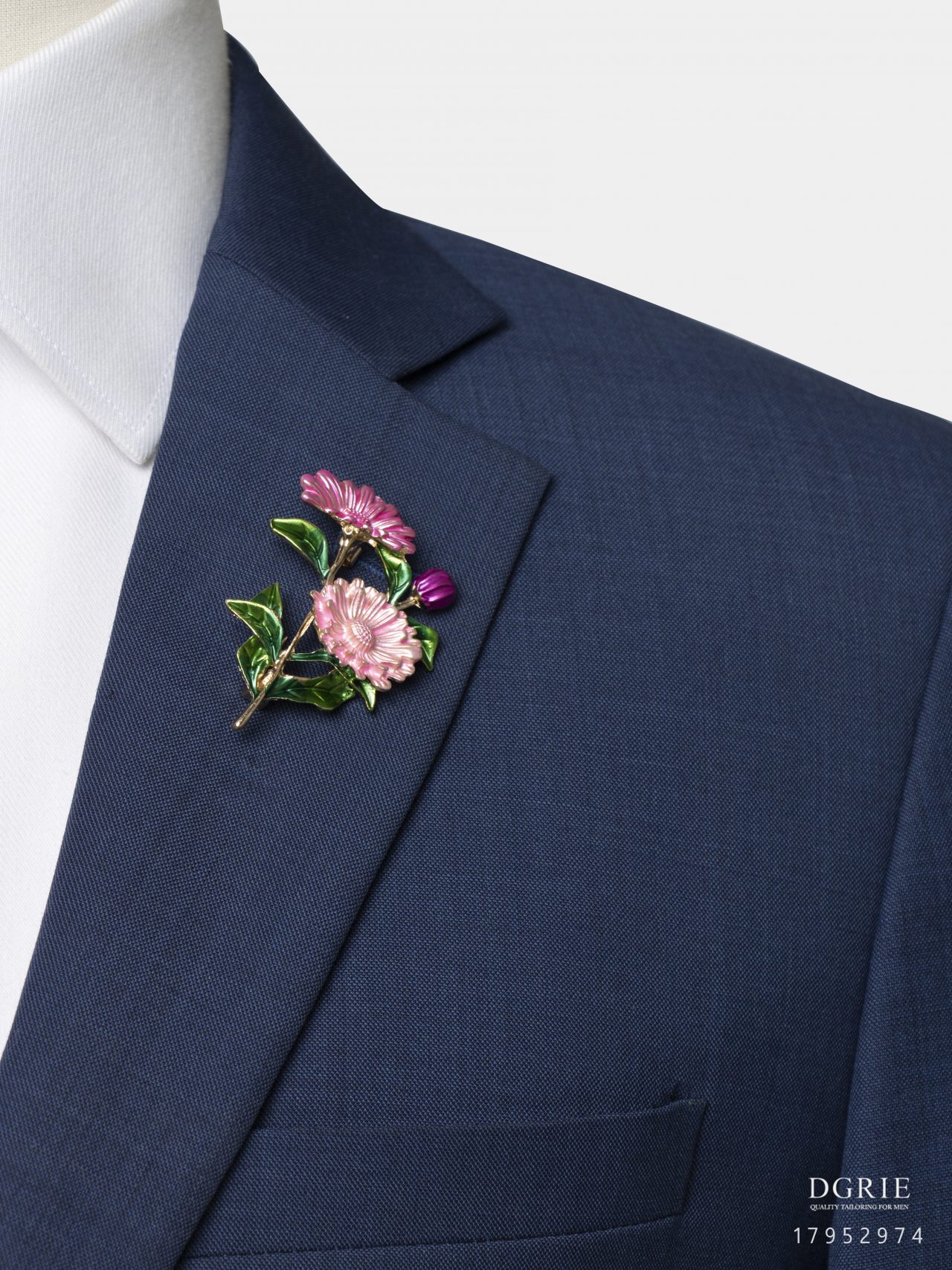 chrysanthemum pink flower brooch dgrie