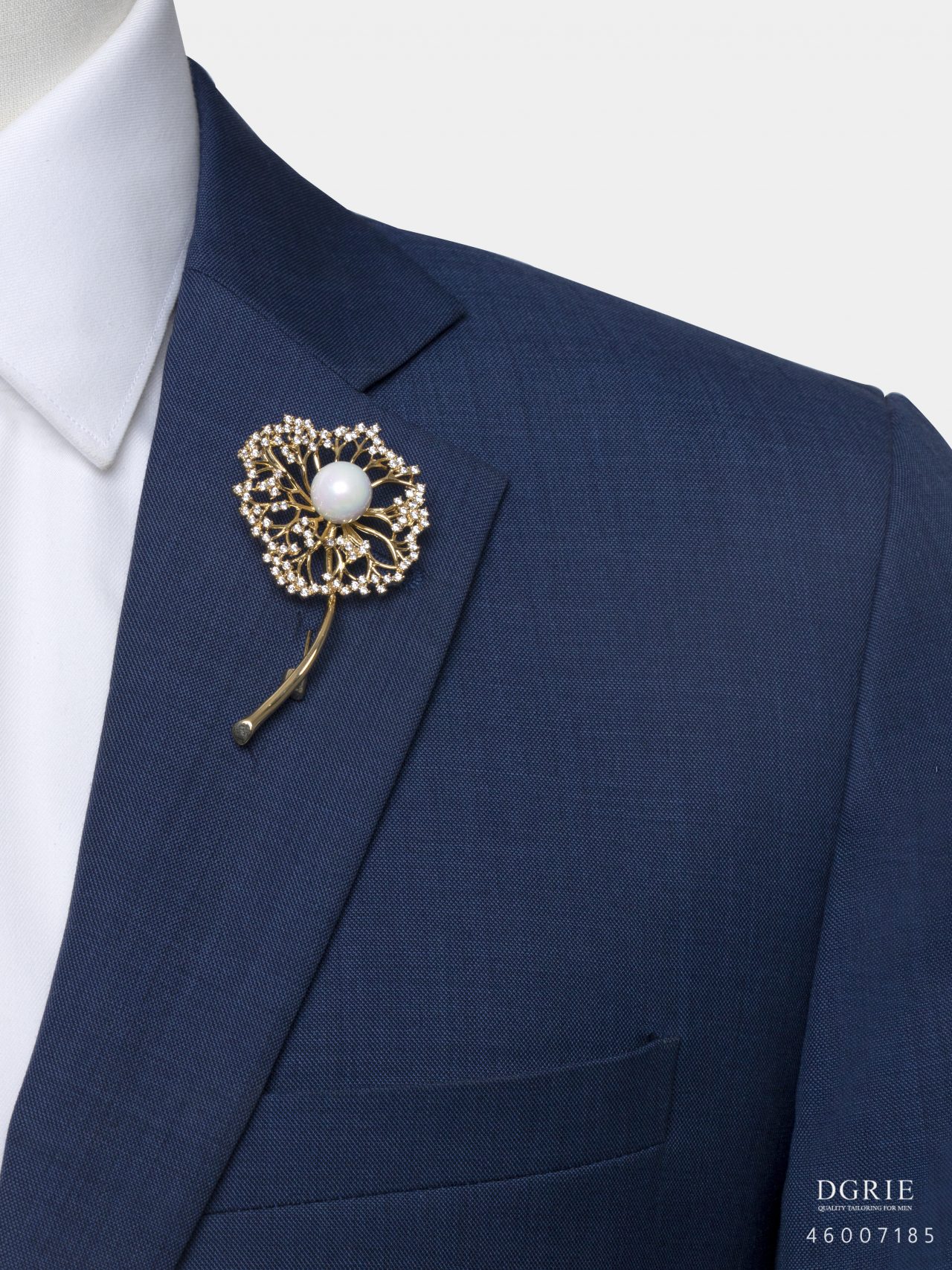 gold diamond dandelion brooch dgrie