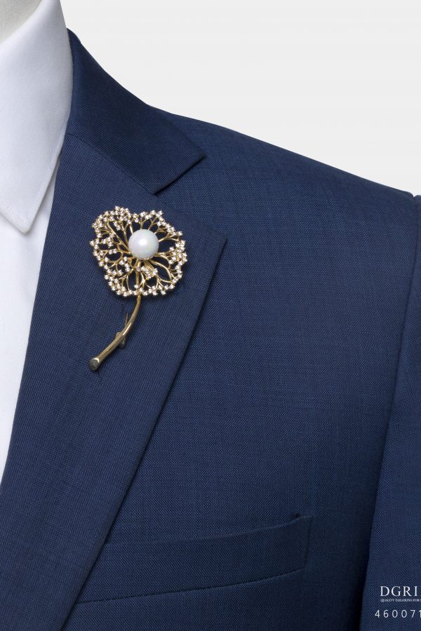 gold diamond dandelion brooch dgrie