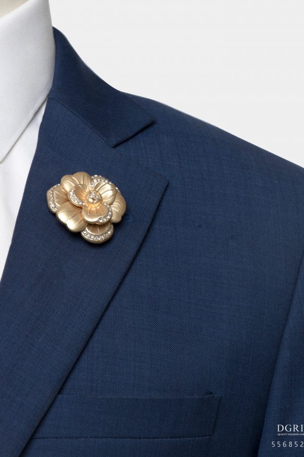 golden rose diamond brooch dgrie 1