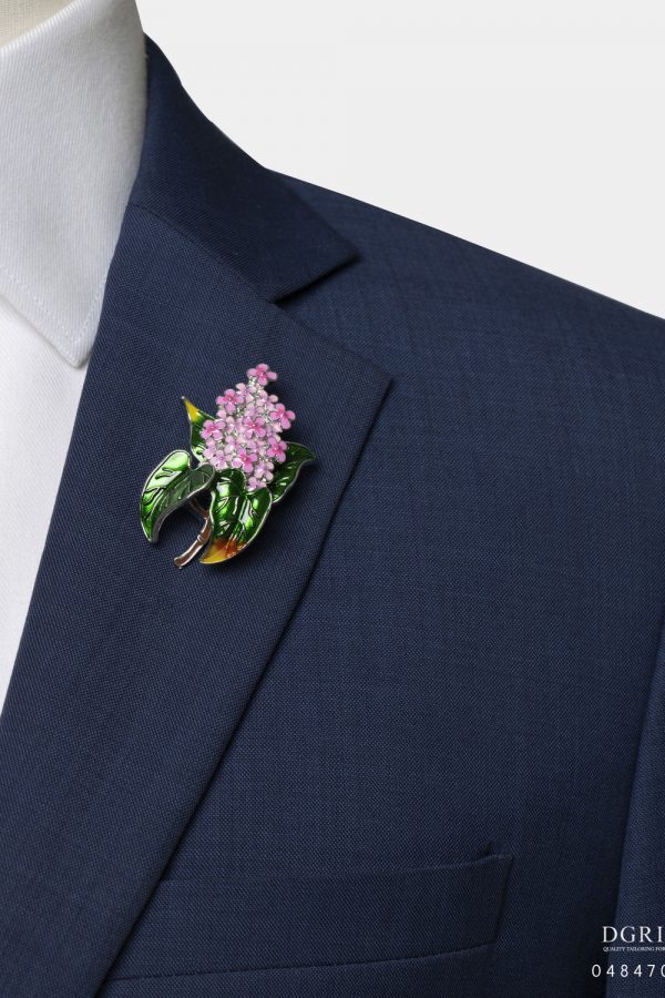 pink cyclamen flower brooch dgrie