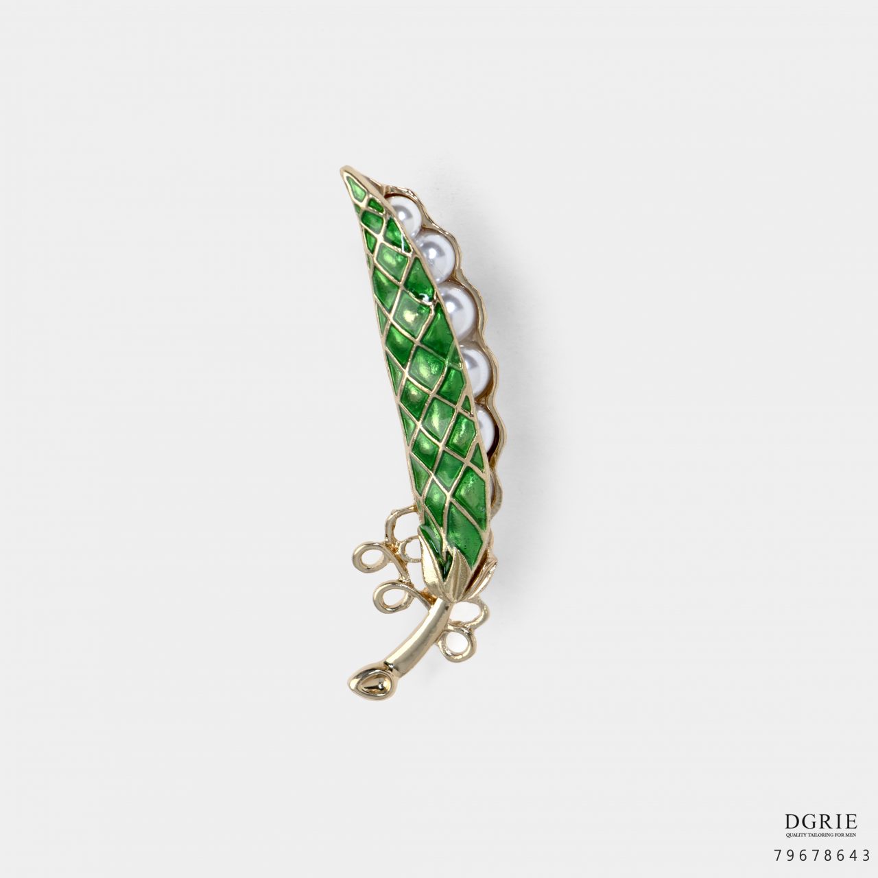 snow peas gold brooch dgrie 2