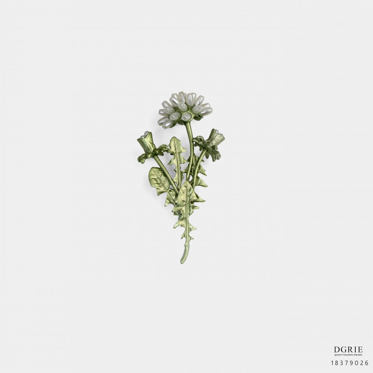 taraxacum albidum flower brooch dgrie 1