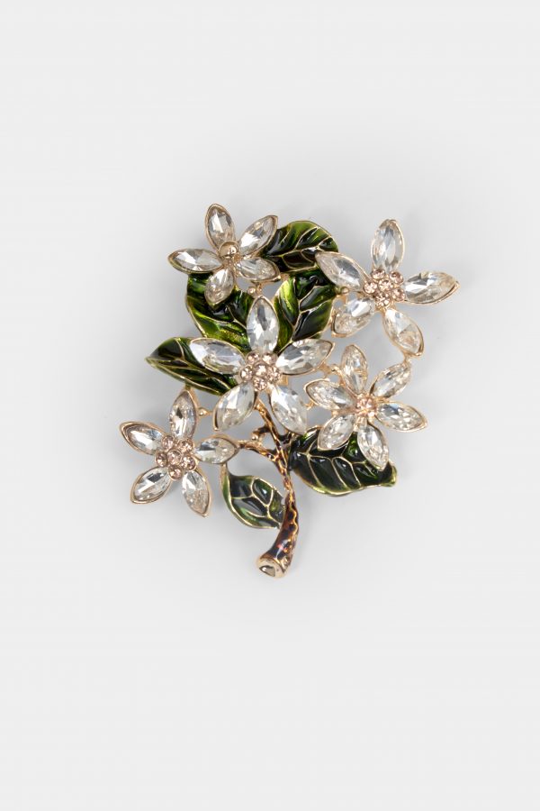 white quartz flower golden brooch dgrie 1